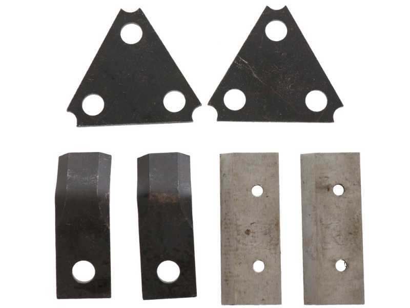 Kit Ersatzmesser/Hammerklingen f&uuml;r H&auml;cksler BullMach ZEUS 75 R