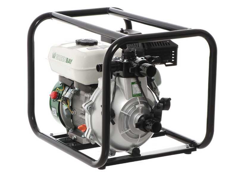 Benzin-Motorpumpe Greenbay GB-HPWP 40 - Hohe F&ouml;rderh&ouml;he - mit 40/25/25 mm Anschlussst&uuml;cken