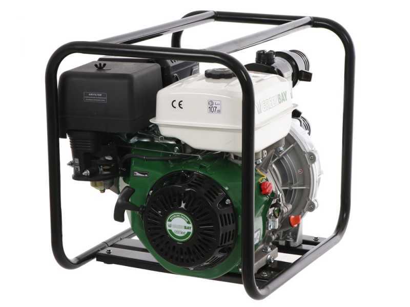 Benzin-Motorpumpe Greenbay GB-HPWP 80 - Hohe F&ouml;rderh&ouml;he - mit 80 mm Anschlussst&uuml;cken