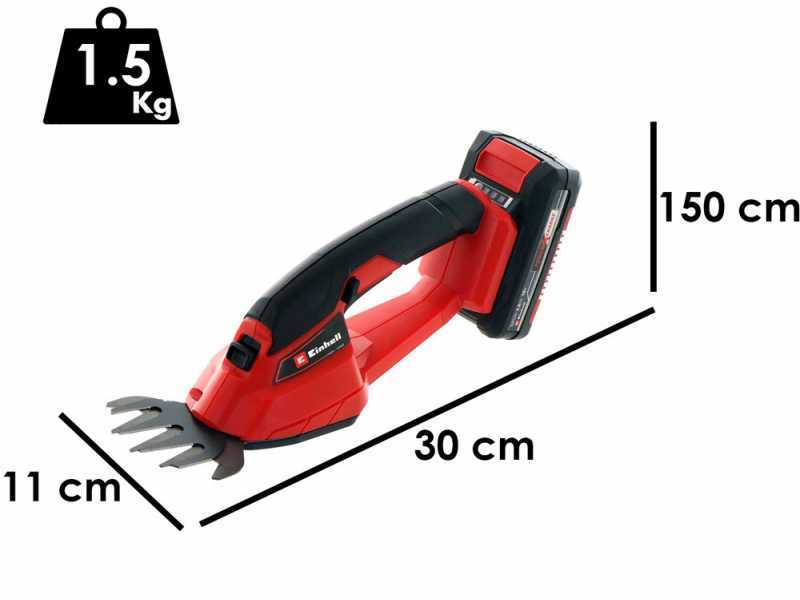 Einhell GE-CG 18/1 - Gras- und Strauchschere mit externem Akku - 18V 2.5Ah