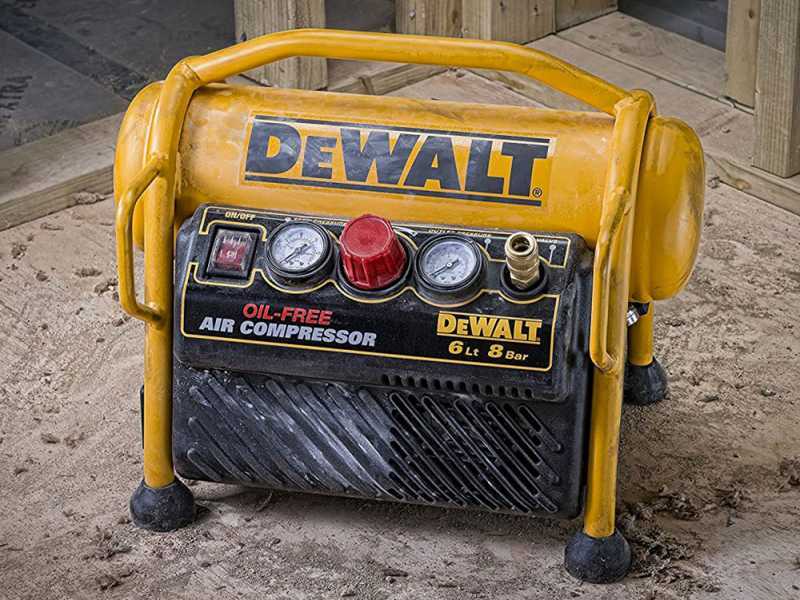 Druckluftkompressor  DEWALT DPC6MRC-QS - Kompakt, mobil, elektrisch - 6-Liter-Tank - 1,5-PS-Motor
