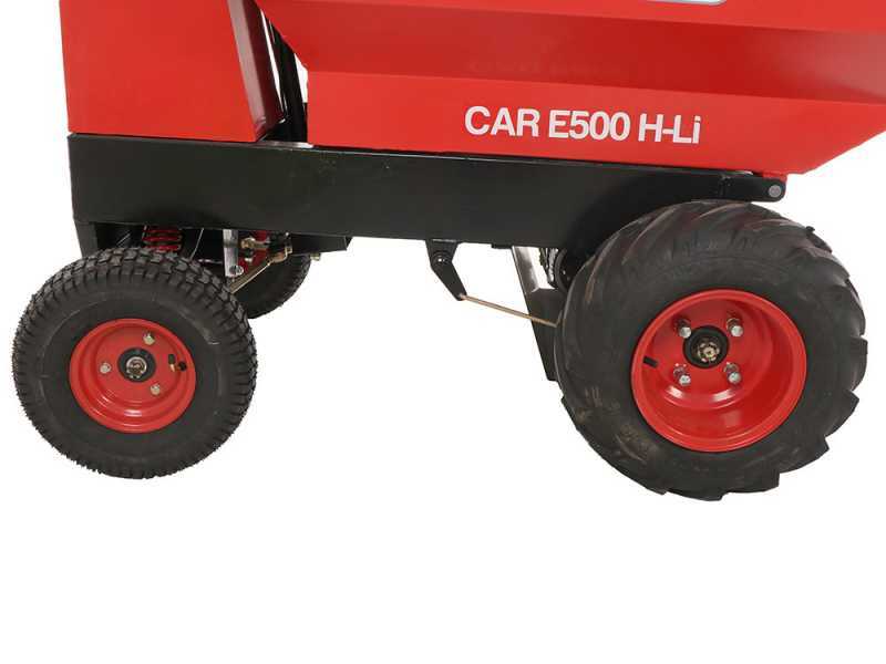 Car GeotechPro E500 H-Li - Akku Schubkarre Mini-Dumper - Mulde 500kg