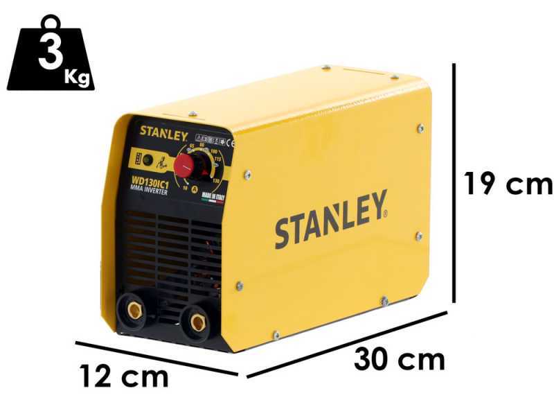 Inverter DC-Elektrodenschwei&szlig;ger&auml;t MMA Stanley WD130IC1 - mit MMA-Kit - Zyklus 15%@130A"