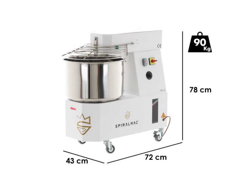 Spiralkneter SPIRALMAC SV25 HH 2 Geschwindigkeiten - 400V - f&uuml;r Teige mit hoher Hydration