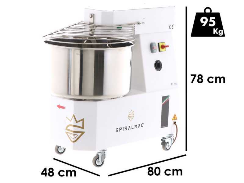 Spiralkneter SPIRALMAC SV38 2 Geschwindigkeiten - 400V - 38 Kg