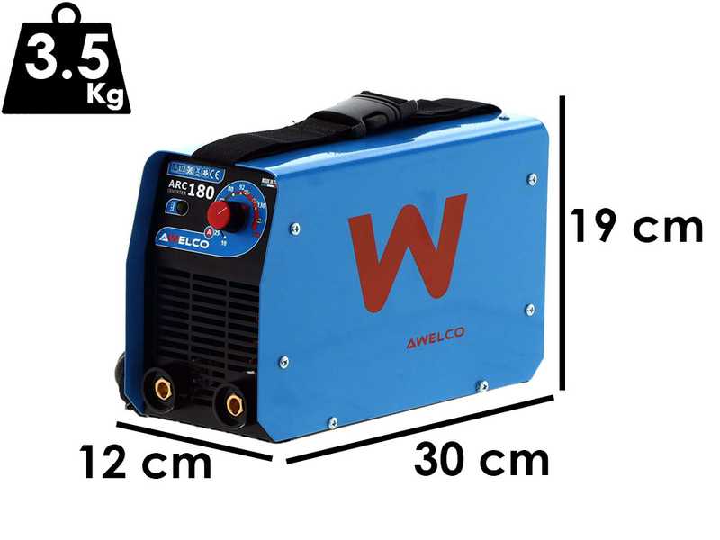 Inverter-MMA-Elektrodenschwei&szlig;ger&auml;t Awelco ARC 180 - mit MMA-Kit - Zyklus 30%@160A