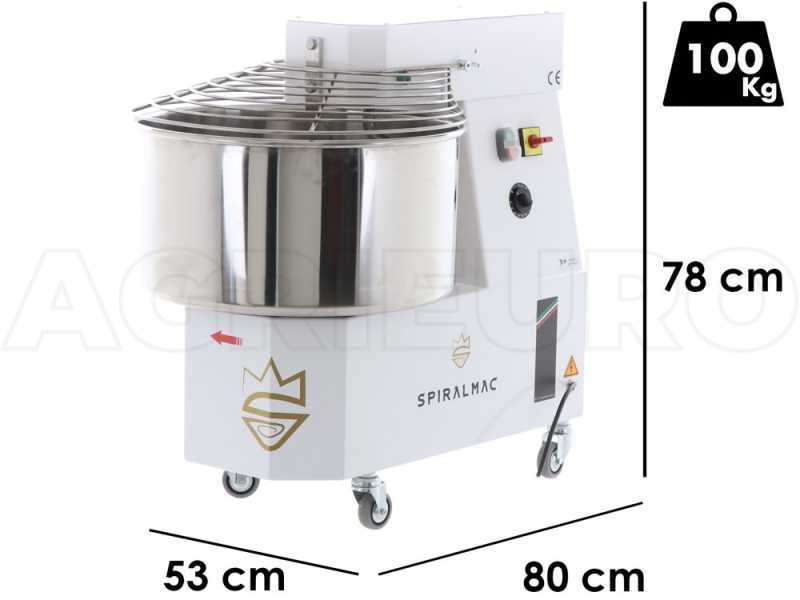 Spiralkneter SPIRALMAC SV44 - 230V - Teigkapazit&auml;t 44 Kg - 2 PS