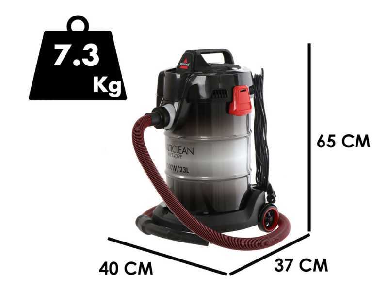 Nass-Trockensauger BISSELL Wet &amp; Dry Drum - 23L - 1500W - mit Gebl&auml;sefunktion