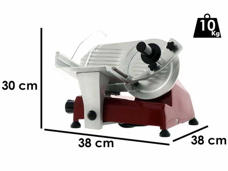 FAC F195 Rot - Aufschnittmaschine mit 195 mm Messer - 132W