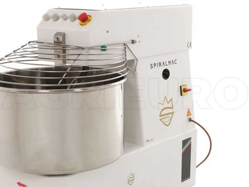 Spiralkneter hohe Hydratation dreiphasig SPIRALMAC SV60 HH 2 Geschwindigkeiten - 60 kg