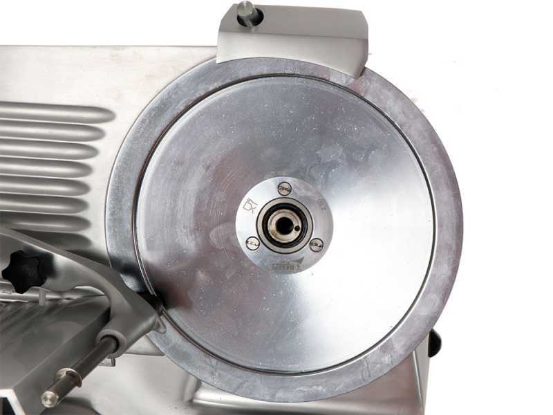FAC F 250 R - Aufschnittmaschine mit Messer 250 mm - mit zu desinfizierenden Teilen - Schleifger&auml;t