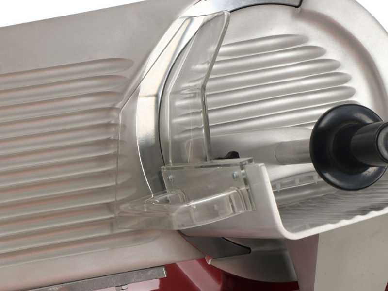 FAC F 250 R Rot - Aufschnittmaschine mit Messer 250 mm - fester Sch&auml;rfaufsatz