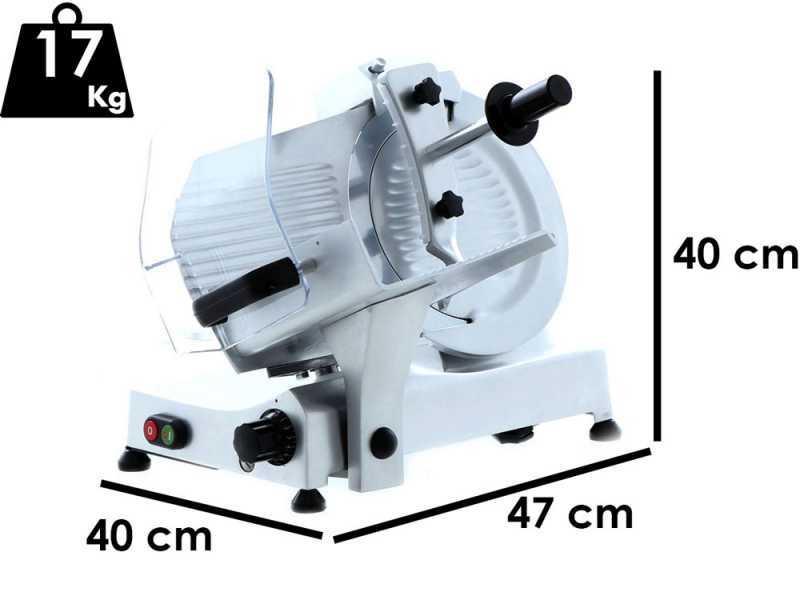 Aufschnittmaschine FAC F 275 E - 275 mm Klinge - Geh&auml;use aus Aluminiumlegierung - fester Schleifaufsatz