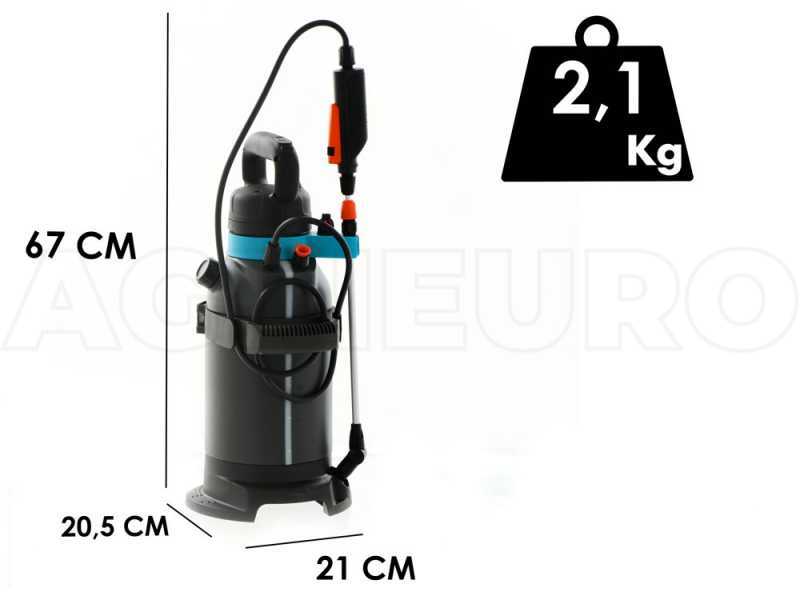 Druckspr&uuml;her Gardena Easypump - 5 Liter - mit Akku 5 V - 2,6 Ah - Klarwasser