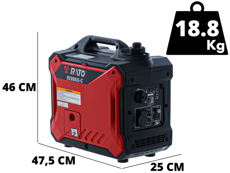 Rato R2000iS-C - Benzin-Inverter-Stromerzeuger 1,8 kW - Dauerleistung 1.6 kW - 230V