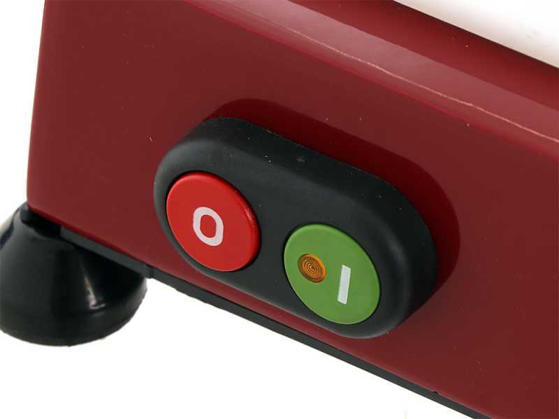 FAC F 300 R ROT - Schwerkraft-Aufschnittmaschine  - Messer 300 mm - aus lackiertem Aluminium