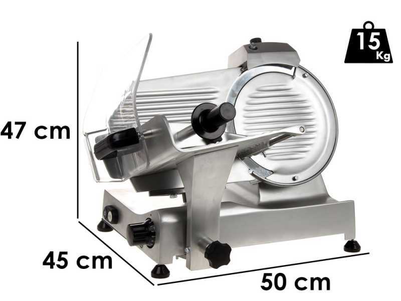 FAC F250E Aufschnittmaschine - CE-Kennzeichnung  - aus eloxierter Aluminiumlegierung