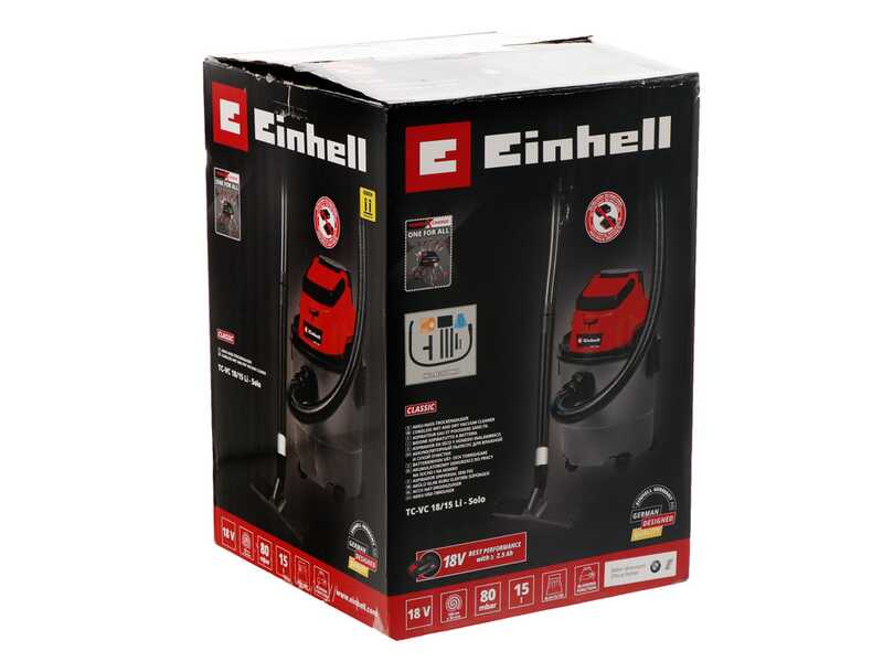 Einhell TC-VC 18/15 Li - Akku-Nass-Trockensauger - 18V 2.5Ah