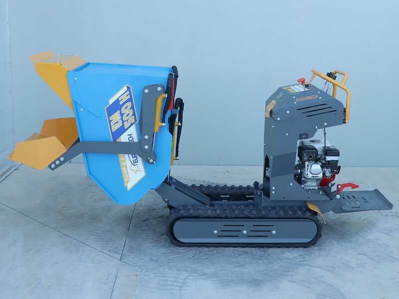 Raupendumper EuroMech EM500H-Dump &amp; Shovel - 500 kg Dumper Mulde mit hydraulischem Kippsystem mit Schaufel
