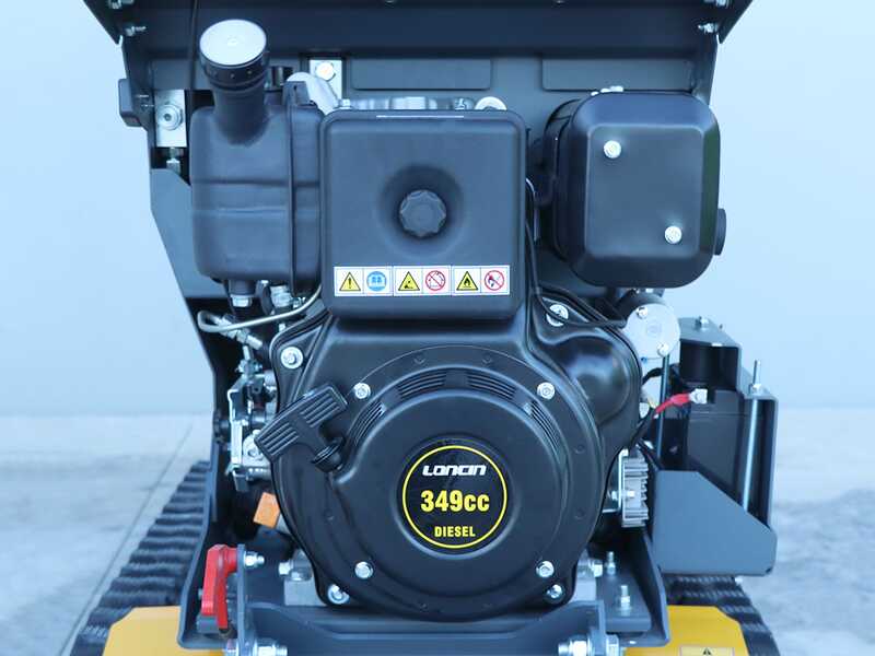 EuroMech EM500L Dump &amp; Shovel &ndash; Raupendumper mit hydraulischer Kippmulde und Schaufel 500 kg &ndash; Hydrostatischer Antrieb