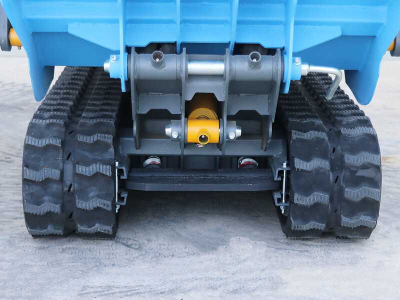 EuroMech EM500L Dump &amp; Shovel &ndash; Raupendumper mit hydraulischer Kippmulde und Schaufel 500 kg &ndash; Hydrostatischer Antrieb
