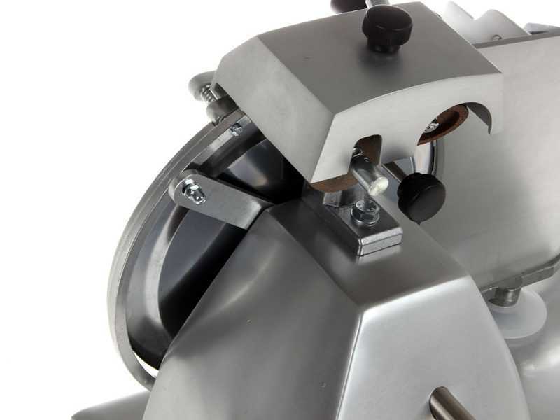 FAC S220AF Aufschnittmaschine  -  CE-Kennzeichnung f&uuml;r den Einsatz im Gewerbebetrieb - Geh&auml;use aus eloxierter Aluminiumlegierung