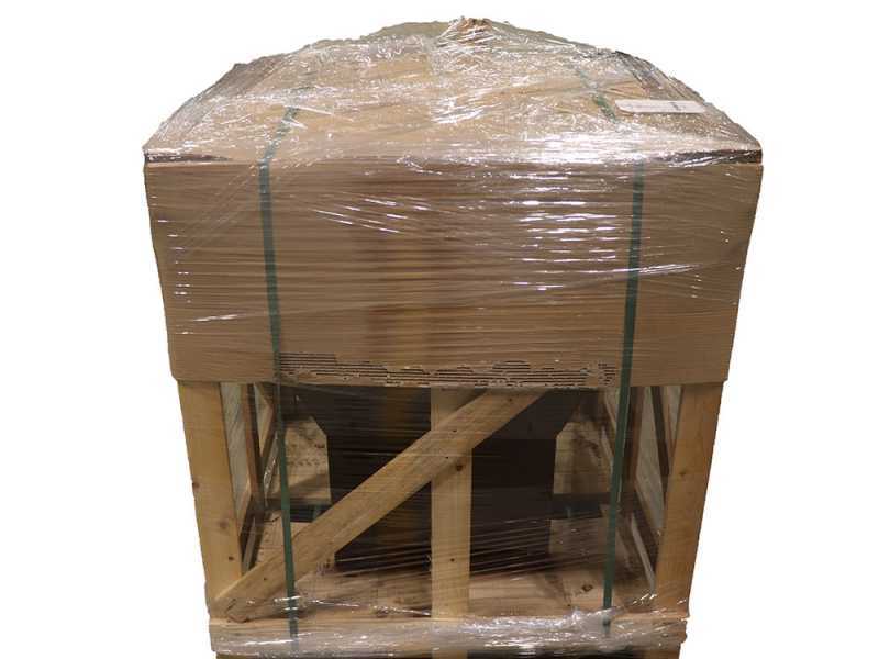 Holzkohlegrill GRINGO B038 - 4 Kochplatten aus Edelstahl - Geh&auml;use aus Cortenstahl