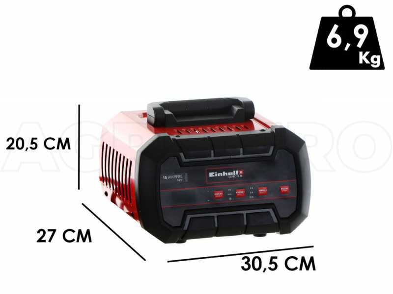 Einhell CE-BC 15 M - Kfz-Ladeger&auml;t - 12V - Kfz- und Motorradbatterie  - Stahl/Kunststoff