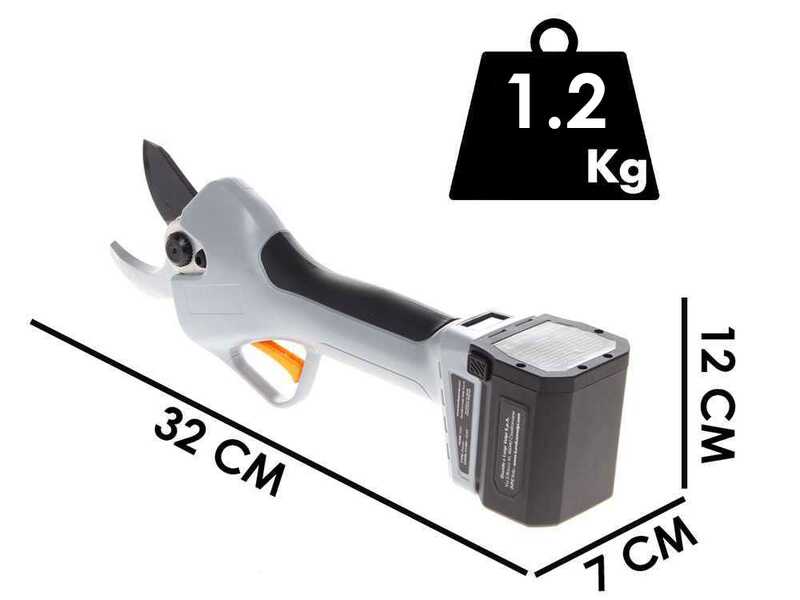 Akku-Baumschere Volpi KV390 - 2 Akkus 21,6 V und 2.5 Ah