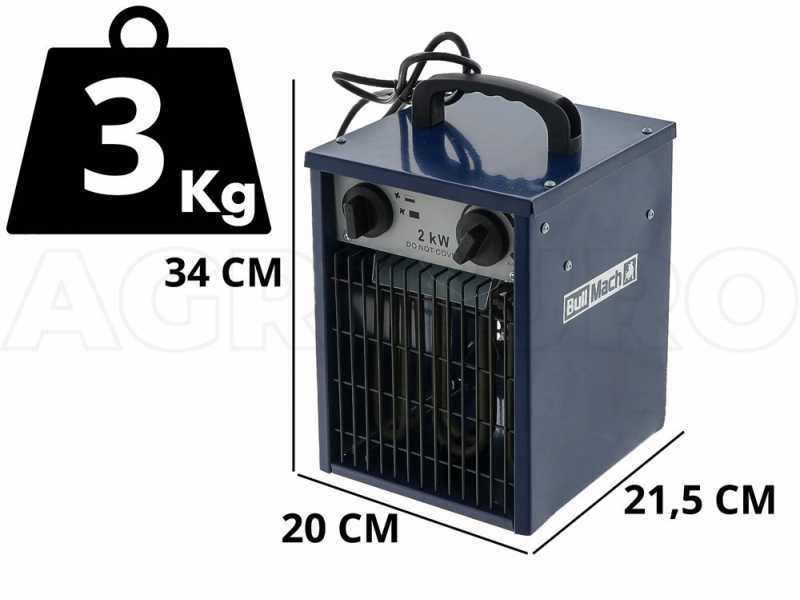 BullMach BM-EFH 2H - Elektro-Heizger&auml;t mit Ventilator - 230V - 2kW