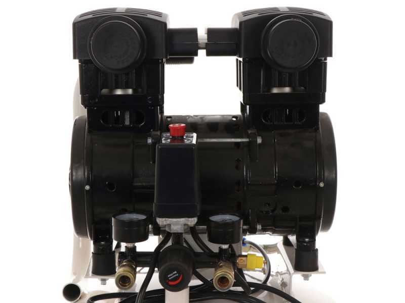 Kompressor Blackstone V-SBC50-15 mit 1,5 PS Motor - leise, oilless - mit senkrechtem 50 l Tank