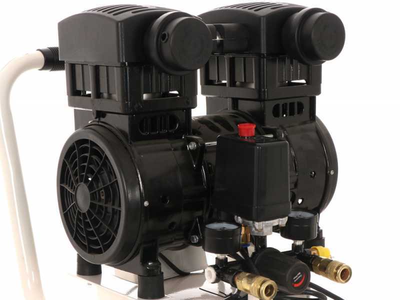 Kompressor Blackstone V-SBC50-15 mit 1,5 PS Motor - leise, oilless - mit senkrechtem 50 l Tank