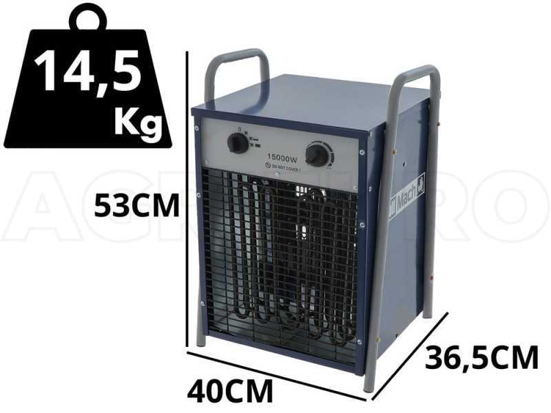 BullMach BM-EFH 15H - Elektro-Heizger&auml;t mit Ventilator - 400V - 15 kW