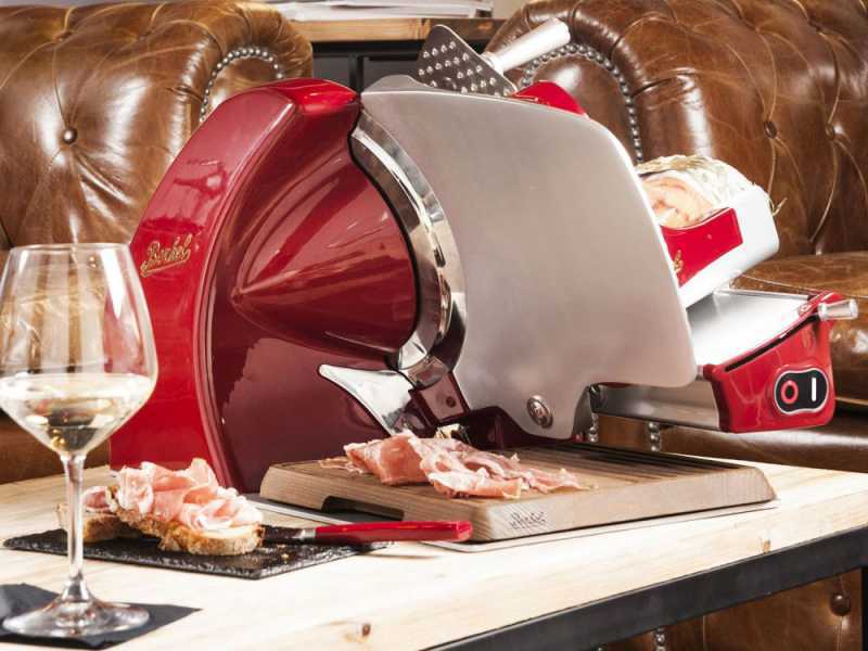BERKEL Home Line HL250 ROT - Aufschnittmaschine mit Klinge aus verchromtem Stahl 250 mm
