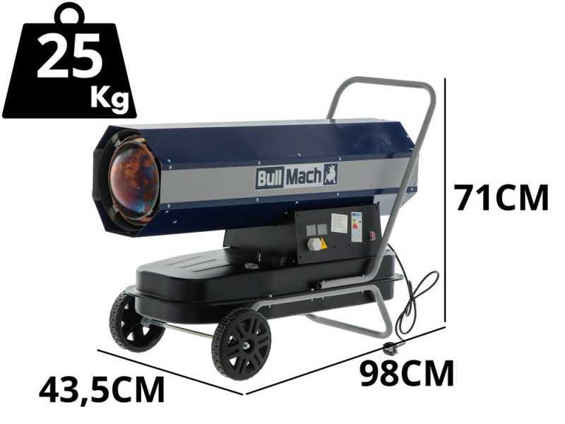 BullMach BM-DDH 60 - Diesel-Heizkanone - direkte Verbrennung - mit R&auml;dern - 60kW