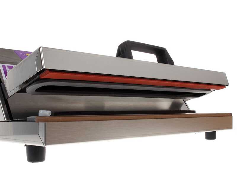 Besser Vacuum MIDI INOX - Professionelles Vakuumierger&auml;t - Doppelte Schwei&szlig;leiste 43 cm 
