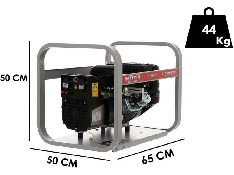 MOSA GE 3500 KBM - Benzin-Stromerzeuger - 2.9 kW - Dauerleistung 2.6 kW - 230V