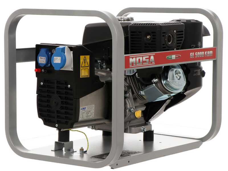 MOSA GE 5000 KBM - 230V Stromerzeuger - 4.4 kW - Kohler Motor - Wechselstromgenerator Made in Italy