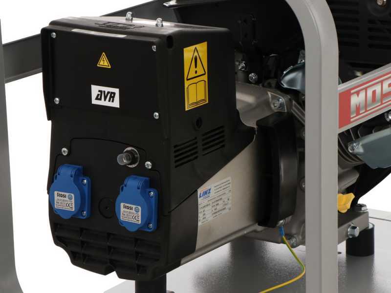 MOSA GE 5000 KBM AVR - Benzin-Stromerzeuger mit AVR-Regelung 4.4 kW - Dauerleistung 3.6 kW  - 230V