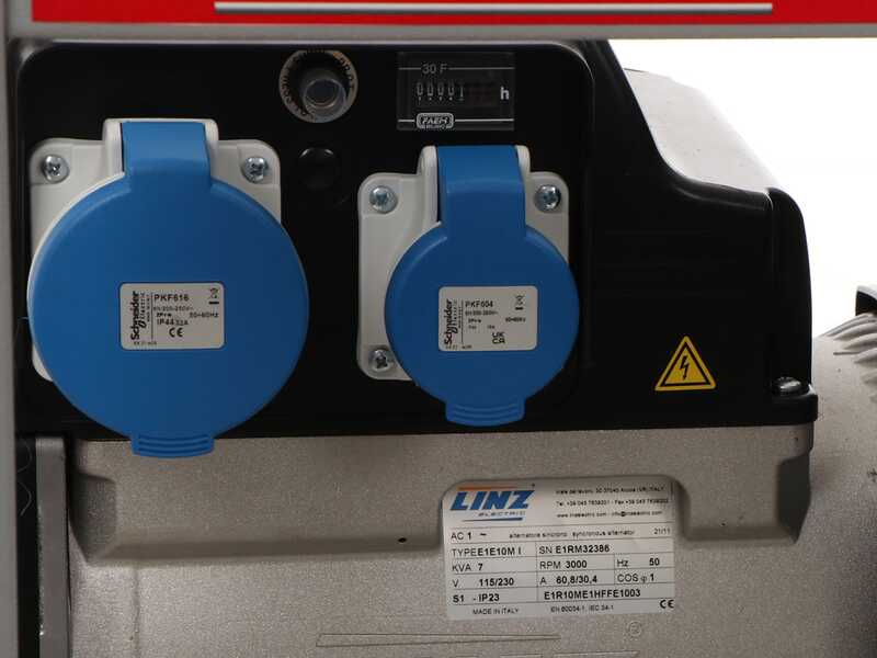 MOSA GE 7000 KBM AVR - Benzin-Stromerzeuger mit AVR-Regelung 6.5 kW - Dauerleistung 5.4 kW - 230V - Motor Kohler CP CH440