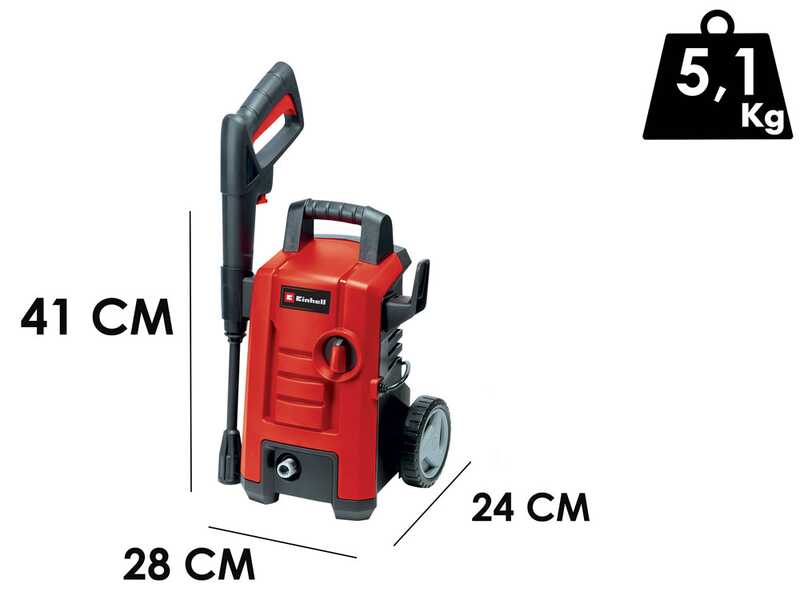 Kaltwasser Hochdruckreiniger Einhell TC-HP 130 - Durchflussmenge 6 L/Min