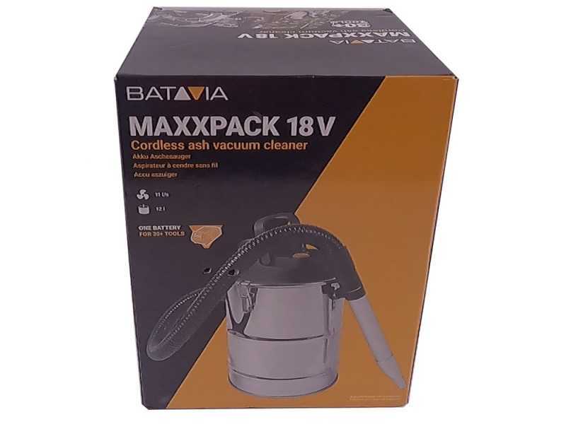 Aschensauger mit Beh&auml;lter Batavia - Edelstahltank mit 12 L Inhalt - OHNE AKKU UND LADEGER&Auml;T