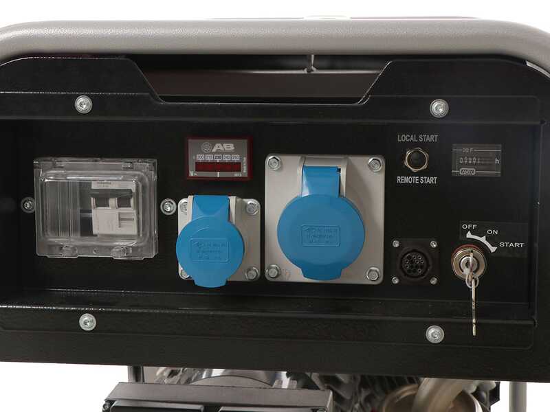 MOSA GE 5000 HBM-L AVR EAS - Benzin-Stromerzeuger 4.4 kW - 230V - Generator Made in Italy - Motor Honda iGX270