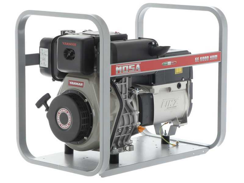 MOSA GE 6000 YDM - Diesel-Stromerzeuger 5.1 kW - Dauerleistung 4.5 kW - 230V