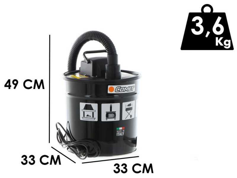 Aschesauger Comet CA 18 S mit Beh&auml;lter - Blasfunktion - Premium Serie