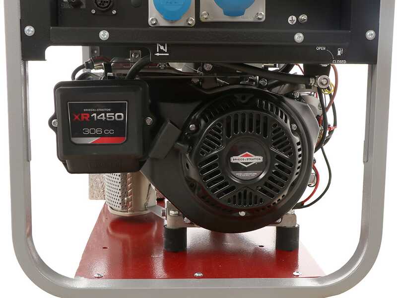 MOSA GE S-5000 BBM AVR EAS - Benzin-Stromerzeuger mit AVR-Regelung und Elektrostarter 4.5 kW - Dauerleistung 3.6 kW - 230V - Motor B&amp;S XR1450