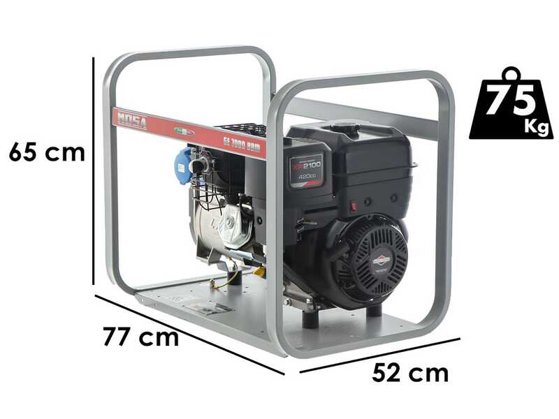 MOSA GE 7000 BBM - Benzin Stromerzeuger -  6 kW - Dauerleistung 5 kW - 230V