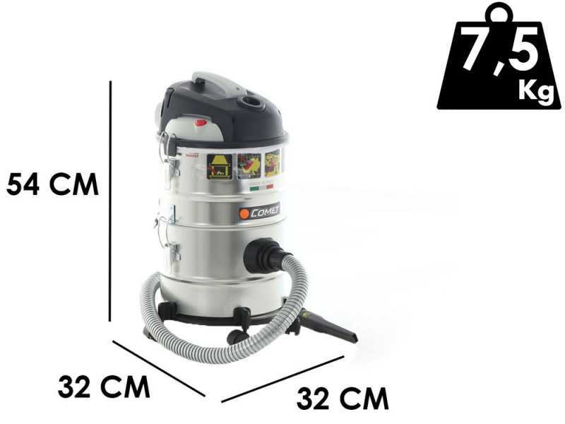 Staubsauger/Aschesauger mit Beh&auml;lter Comet CM 30 S - 4-in-1 Mehrzwecksauger - Premium Serie