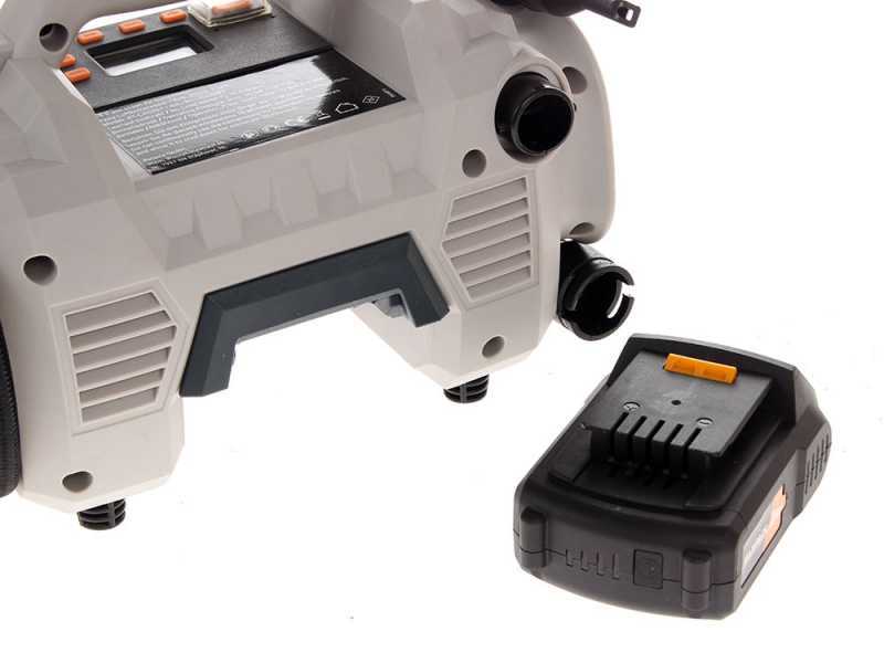 Tragbarer Luftkompressor Batavia - mit Akku 18V/2.0 Ah und Ladeger&auml;t