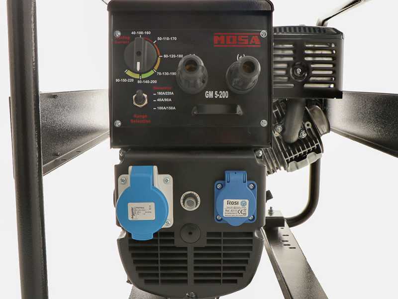 Benzin-Schwei&szlig;ger&auml;t Mosa GM 5-200 HBM - DC-Elektrodenschwei&szlig;en 200A